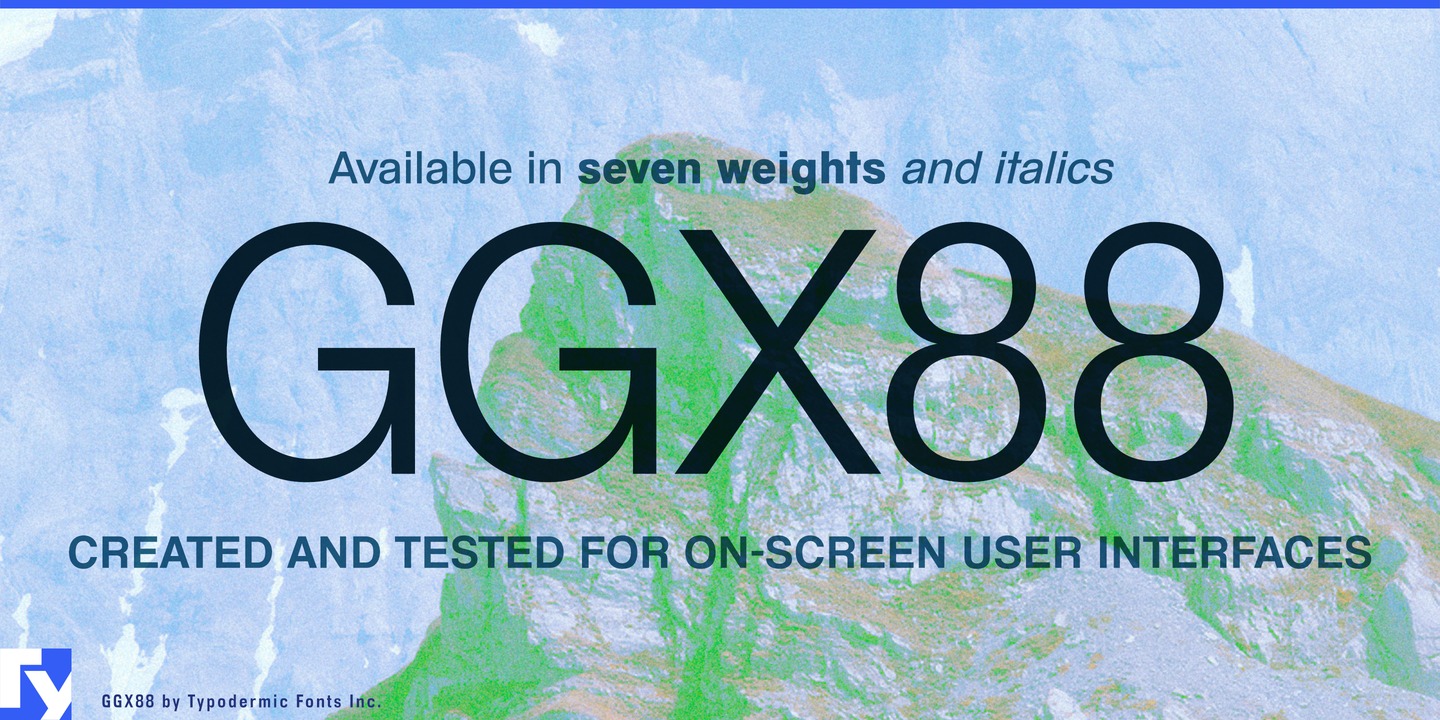 Przykład czcionki Ggx88 Heavy Italic